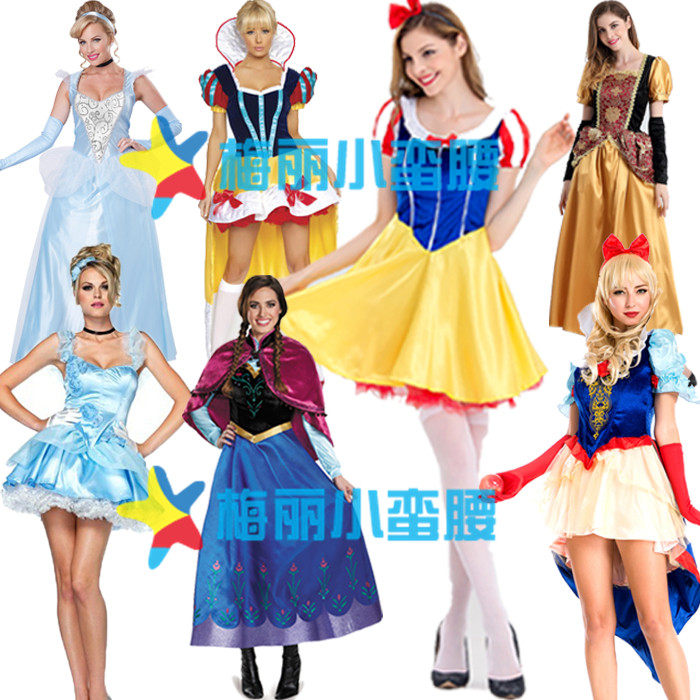 COSPLAY服装万圣节白雪公主衣服装裙子成人化妆舞会圣诞装女装