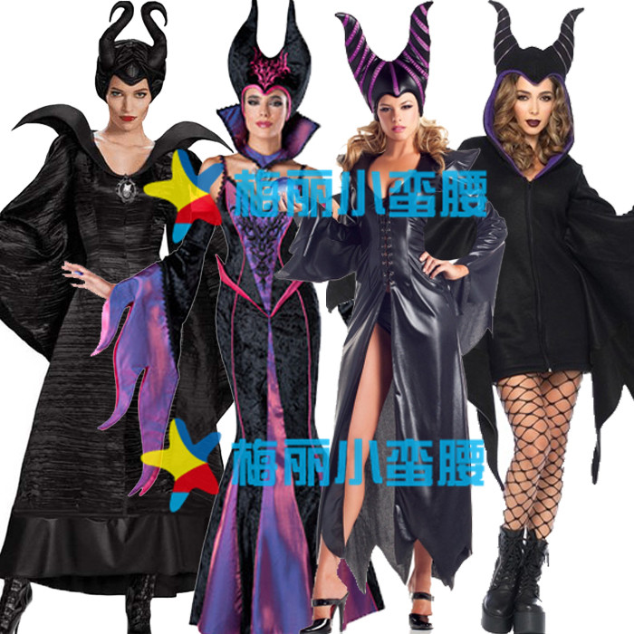 沉睡魔咒女王装2023年新款 欧美游戏服 女巫服装吸血鬼cos服装