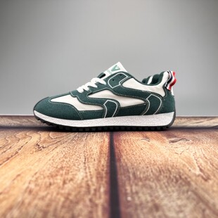 超值外贸春季男款阿甘鞋复古绿拼色耐磨运动跑步鞋防滑德训潮鞋