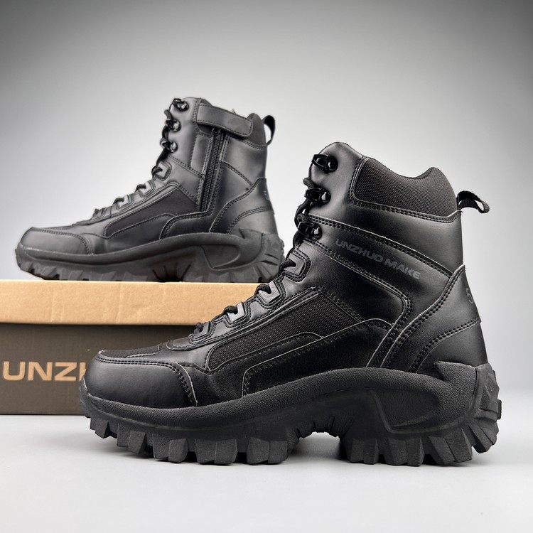 训练靴厚底登山鞋户外野战靴子