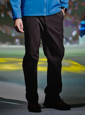 CARAVA喀尔沃男秋冬加绒保暖弹力休闲软壳裤防风防水透气496587