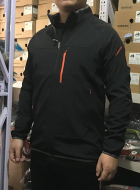 CARAVA喀尔沃男四季轻薄不加绒休闲立领软壳衣防水透气456597