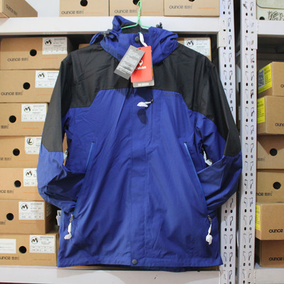 CARAVA喀尔沃男户外单层防水连帽专业冲锋衣网布内衬无内胆154905