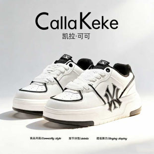 美国Calla Keke学长鞋男鞋厚底增高洋基队学生运动鞋韩版ins板鞋