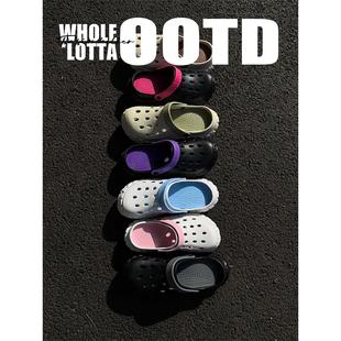 NewRockstarChoppa 沙滩外穿防滑运动开车凉拖 轮胎底洞洞鞋 男夏季