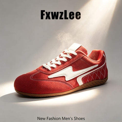 【轻潮 look】FxwzLee2026夏季红色赛车鞋情侣美式竞速德训鞋男生
