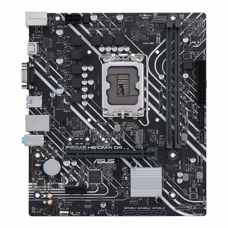 Asus/华硕 PRIME H610M-K D4主板 支持12代cpu 12400 可选购套餐