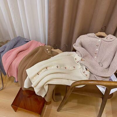 韩版轻奢全毛无缝毛衣开衫2338