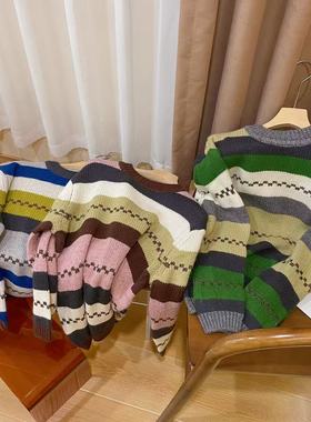 VK定制 韩版蜜熊绒亮丝圆领毛衣23815