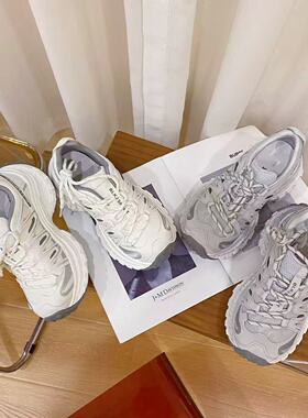 VK定制 韩版真皮时尚休闲运动鞋女