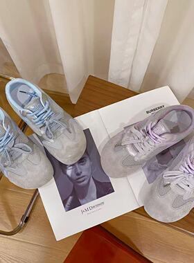 VK定制 韩版真皮时尚休闲运动鞋女681