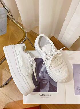 VK定制 韩版真皮时尚休闲运动鞋女61-6053