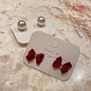 925银针耳钉E56 时尚 VK定制 韩版