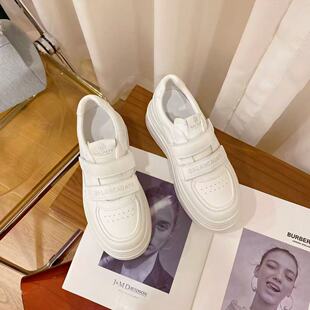 VK定制 韩版真皮时尚休闲运动鞋女