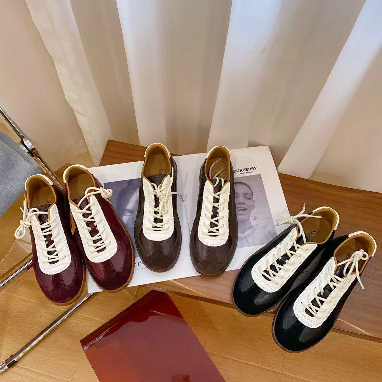 韩版真皮时尚休闲运动鞋女6269