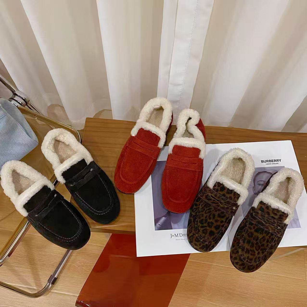 VK定制 韩版时尚真皮羊毛保暖雪地靴女6102R,女鞋,时尚雪地靴,淘宝优惠券,粉丝福利购,淘宝优惠卷