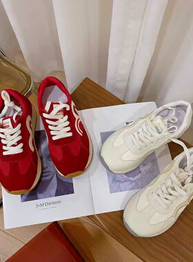 VK定制 韩版真皮时尚休闲运动鞋女588-120