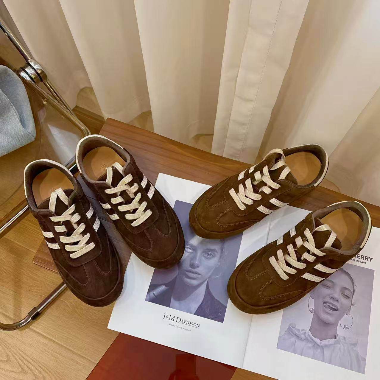 VK定制 韩版真皮时尚休闲运动鞋女11-29,女鞋,时尚休闲鞋,淘宝优惠券,粉丝福利购,淘宝优惠卷