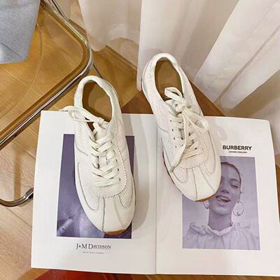 韩版真皮时尚休闲运动鞋女