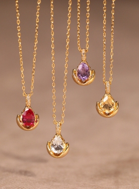 Springmount原创生辰石轻奢项链