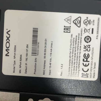 台州设备MOXA NPort 5250A 工业串口服务器，双口RS-