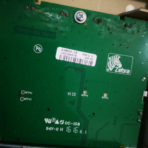 台州设备Zebra斑马105slplus控制面板按键面板条码标签