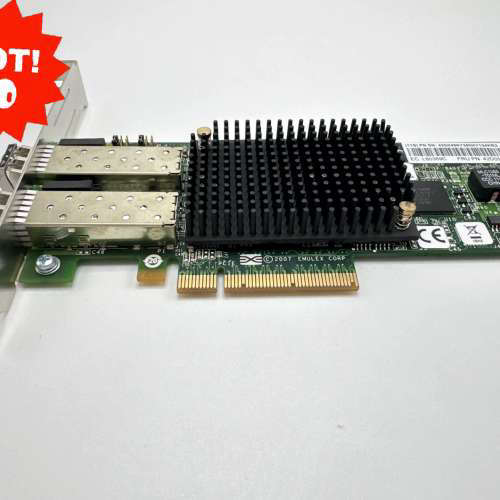 台州设备LPE12002双口8G光纤HBA卡Emulex ,带散热片