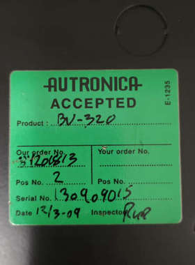 台州设备Autronica报警控制屏，BV320/BU320，V