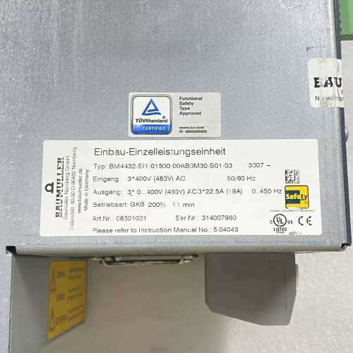 台州设备鲍米勒驱动器BM4432-SI1-01500-00AB0M3