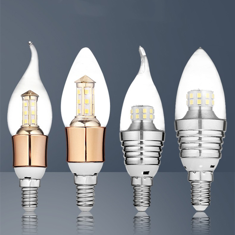 床头E14蜡烛水晶节能吊灯光源