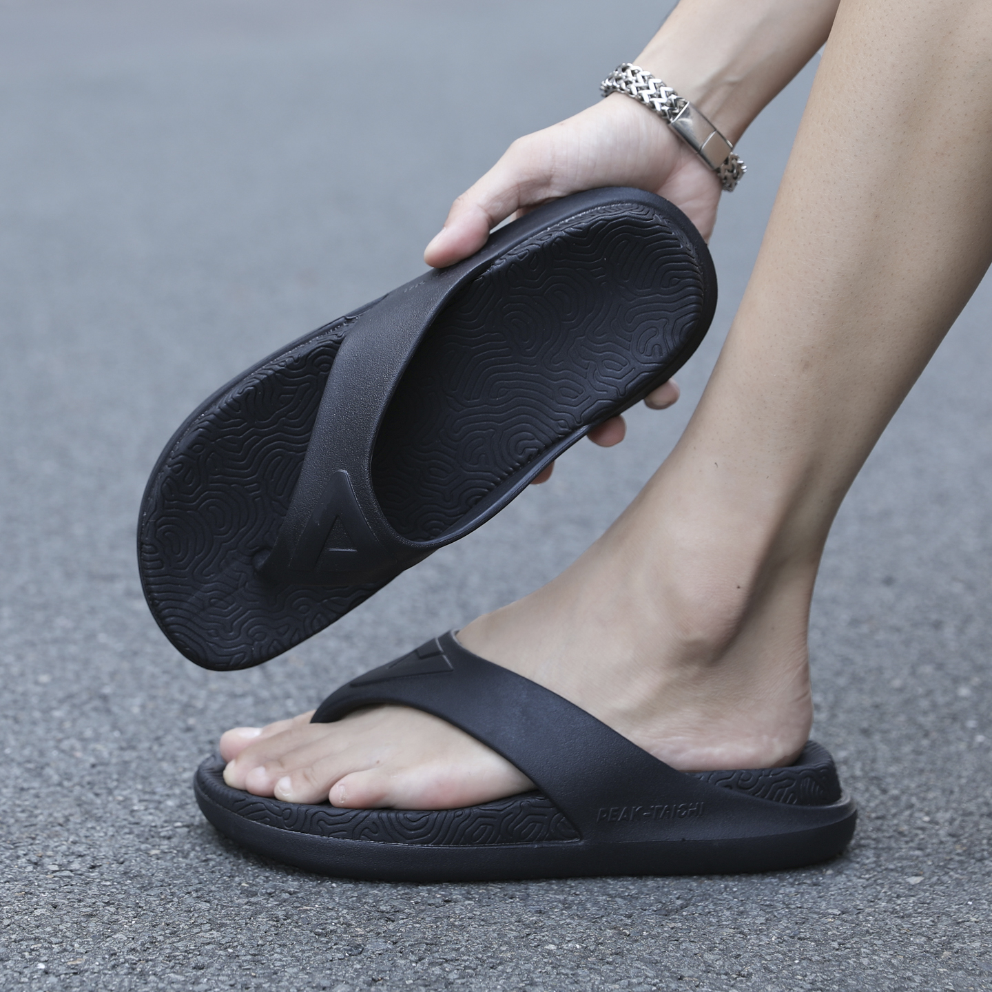 匹克男款人字拖态极凉鞋拖鞋情侣