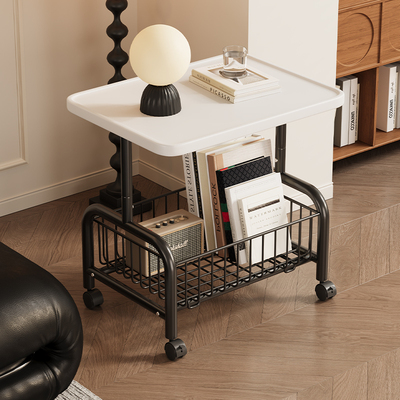 可移动小推车沙发边几床边置物架高茶几桌子客厅零食出租屋床头柜