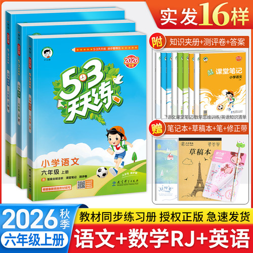 2026春季小学5.3人教版练习册
