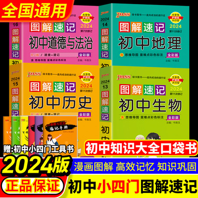 2024pass绿卡图书速记初中文言文