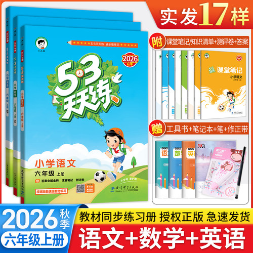 2026秋季5.3天天练6年级套装