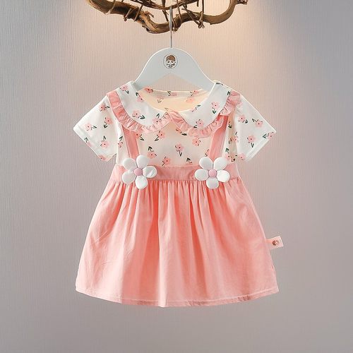 夏季女童碎花连衣裙时髦夏装