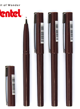 日本进口Pente派通stylo鸭嘴笔草图笔JM20-A纤维笔手绘勾线笔速写笔商务签字笔漫画绘图笔设计草图笔黑签名笔