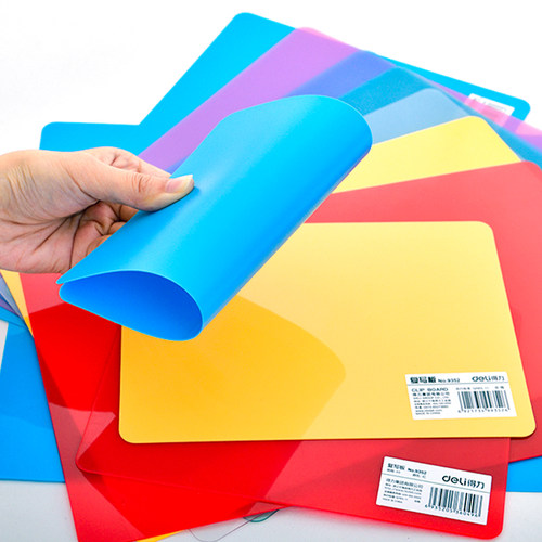 得力透明塑料书法幼儿园高考垫板