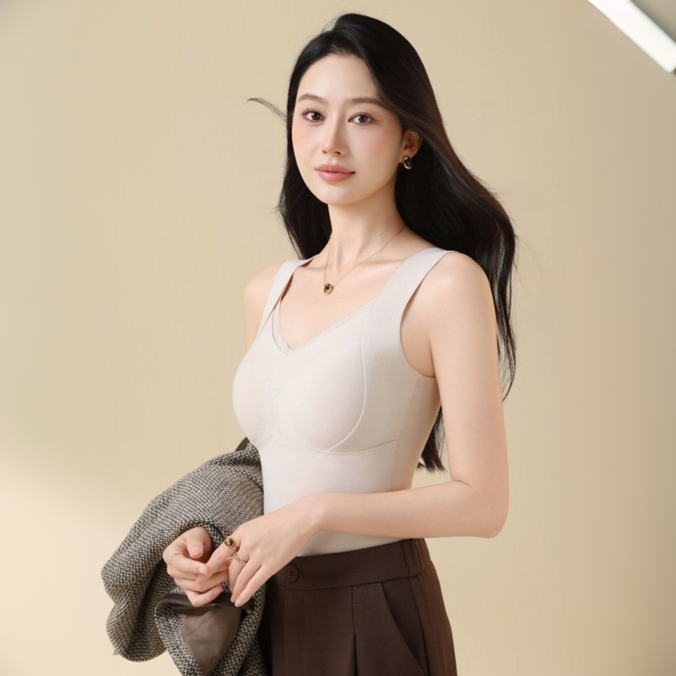 薇珞蘭VELORA无痕打底裸感提拉塑型美体保暖背心修身百搭保暖马甲