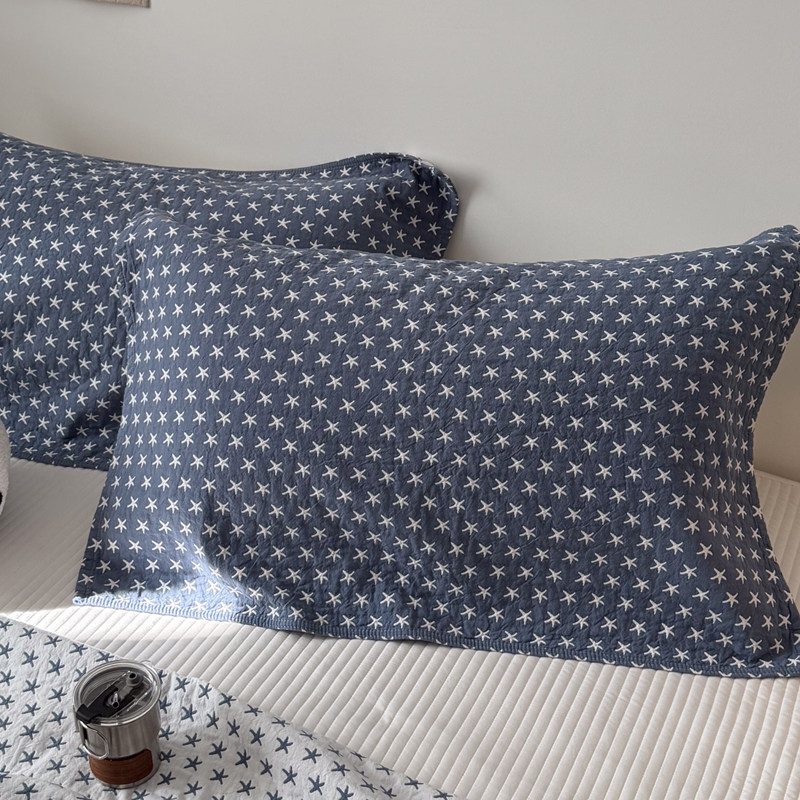 枕巾一对装2026新款纯棉全棉纱布家用单人枕头垫巾防头油水洗棉大