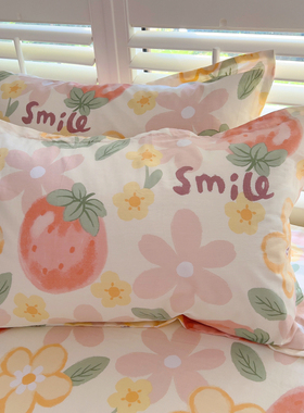 纯棉枕头套一对装100全棉48X74唯莎单人40x60加大枕套50x80枕芯套