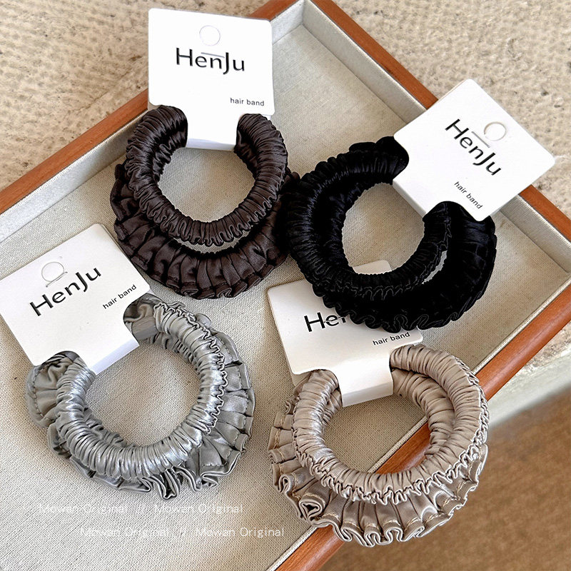 韩系纯色褶皱头绳2025新款高端橡皮筋高弹力耐用发绳头饰发圈发饰,饰品/流行首饰/时尚饰品新,发饰,淘宝优惠券,粉丝福利购,淘宝优惠卷