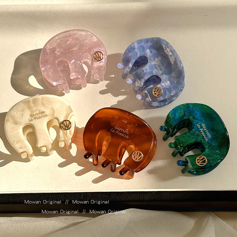 醋酸椭圆M字母后脑勺抓夹