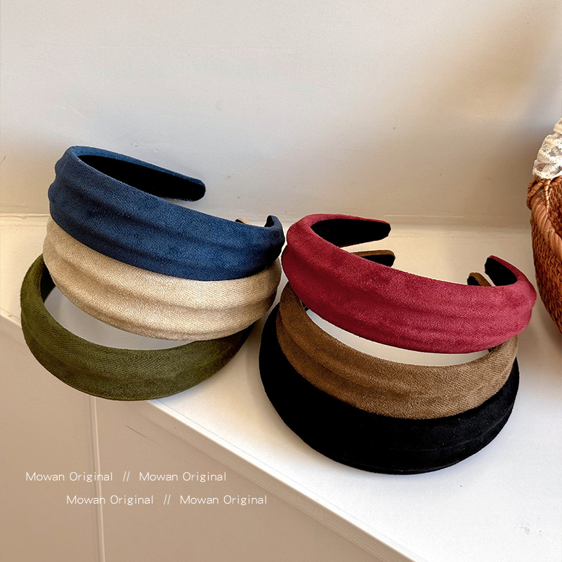 韩系简约丝绒高颅顶发箍