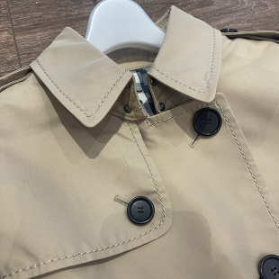 孤品样衣系列 永恒珠光挺括感面料酷飒风长袖 中长款 风衣 欧洲经典