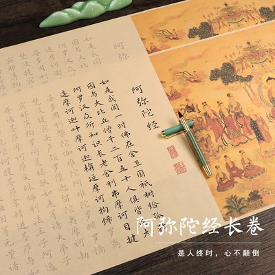 阿弥陀经文征明小楷簪花小楷临摹字帖全文抄写楷书描红抄经本字帖