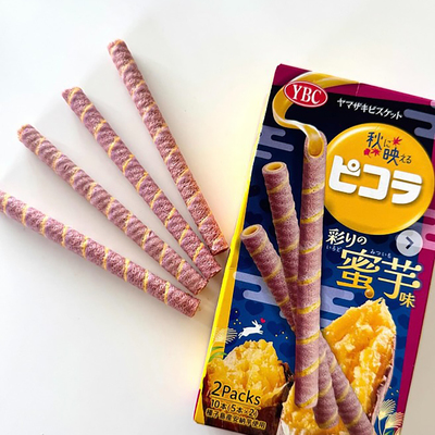 日本种子岛安纳蜜芋入馅YBC蜜芋卷心酥 华美甘甜酥脆夹心一口沦陷