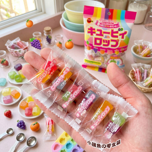 日本进口布尔本彩色水果硬糖