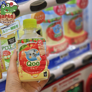 日本可口可乐Qoo酷儿苹果汁280ml迷你美汁苹果味饮料24瓶