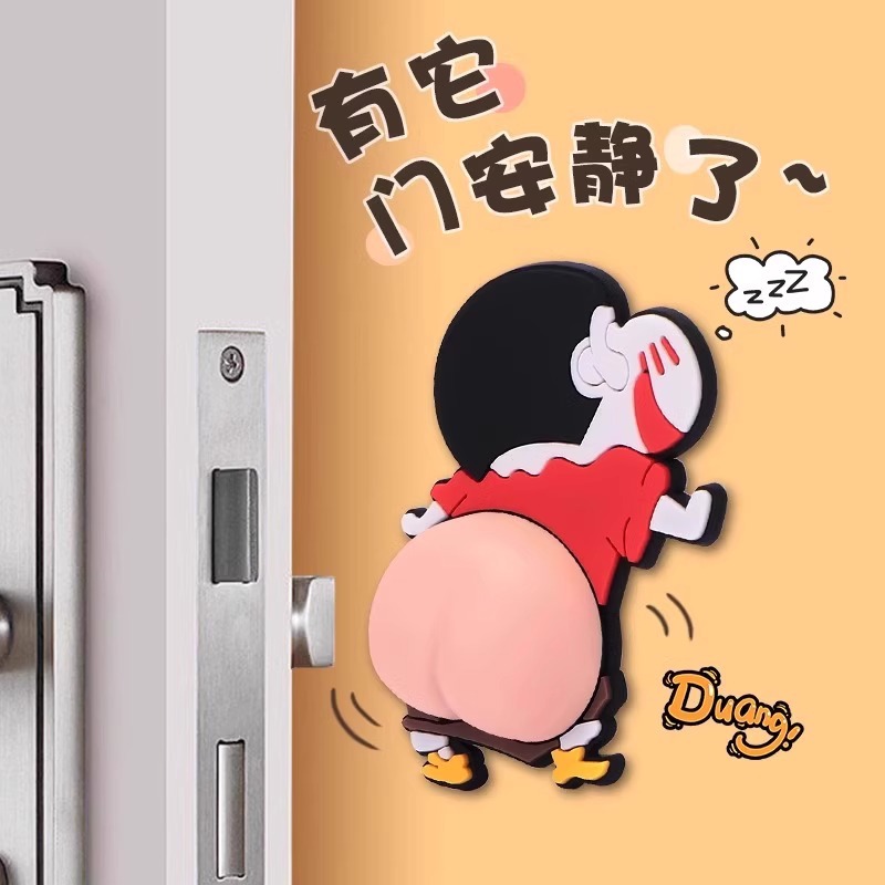 【卡通3D】软屁股冰箱贴蜡笔小新卡通硅胶汽车防撞贴家用立体装饰